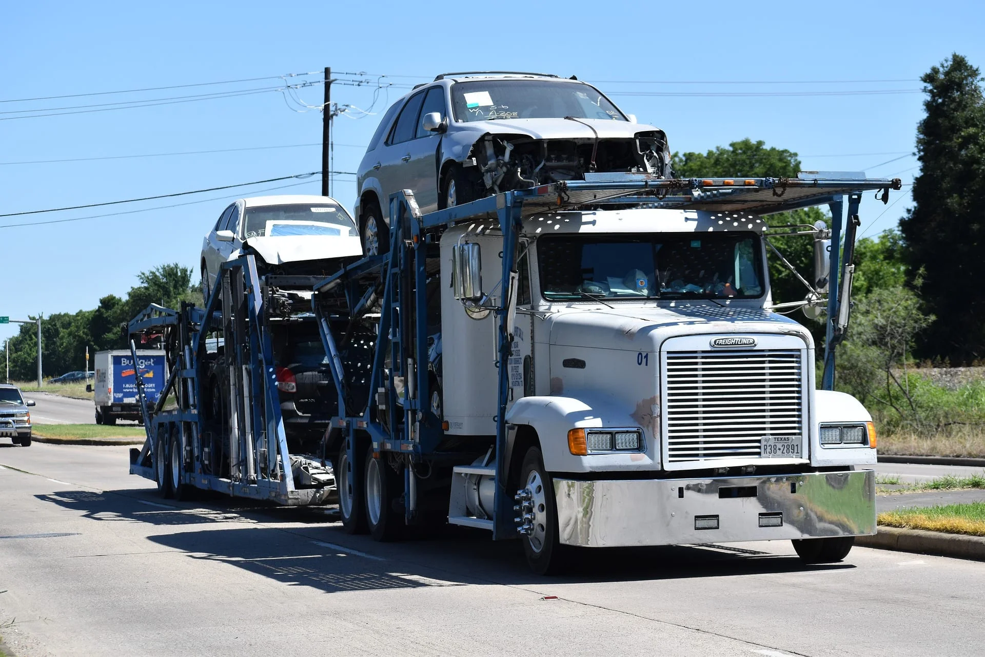 car shipping hauler from dealership